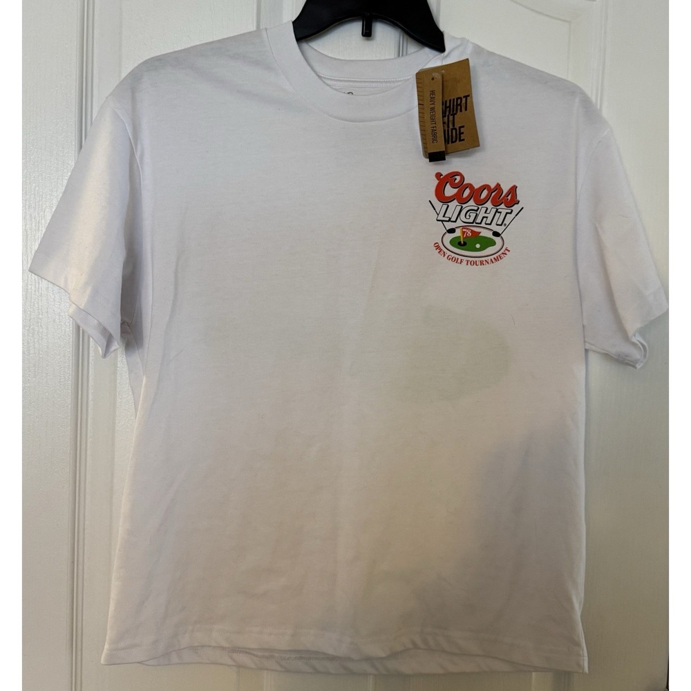 Coors Light Open Golf Tournament t-shirt Men's Medium White NWT‎ Rare